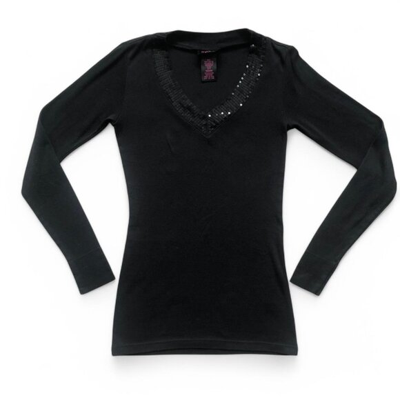 Y2K Anxiety Sequin Long Sleeve - Picture 3 of 5